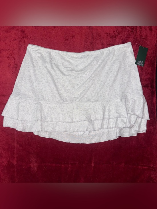 wild fable Dresses & Skirts - NEW Wild Fable Womens XXL Gray Ruffle Mini A-Line Skort